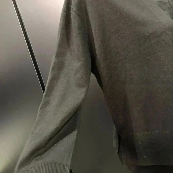 Nina Leonard Bolero, Open front,classic black sweater/cardigan - Picture 2 of 9